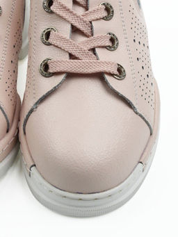 03-YB13-3 PINK Полуботинки летние женские (натуральная кожа)