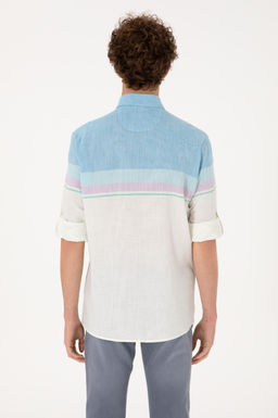 Erkek Mavi Uzun Kollu G_mlek Sepette S_rpriz _ndirim - U.s. polo assn фото 5