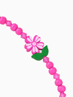 Набор детских украшений Выбражулька «Крупные цветы», 2 предмета: бусы, браслет, розовый