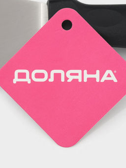 Лопатка перфорированная Доляна, 30.5?7.2 см, нержавеющая сталь, чёрная  фото 5