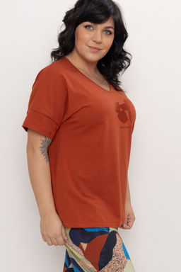 ФУТБОЛКА ЖЕНСКАЯ арт. 6514W-20331.1H-527.1385 - Almando melado фото 4