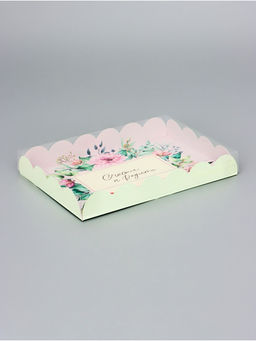 Цена за 5 шт. Коробка для печенья, Счастья, 22?15?3 см