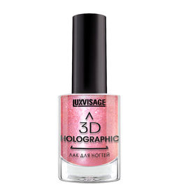 LuxVisage Лак для ногтей 3D HOLOGRAPHIC тон 719 розовый кварц 11мл