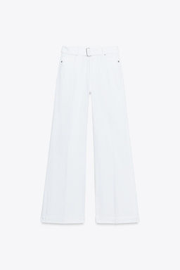 JEANS Z1975 WIDE-LEG HIGH-WAIST WITH BELT - Zara фото 8