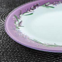 Тарелка десертная Доляна Веточка лаванды, d=20 см  фото 2