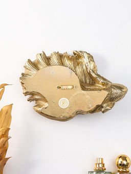 Панно интерьерное полистоун "Средняя золотая рыбка. Вуалехвост" 21,7х14,2х8 см