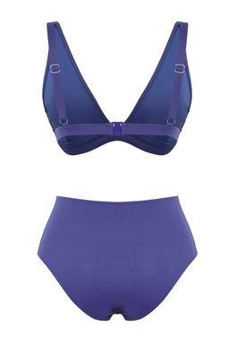 Trendyolmilla Zumrut Yesili Ucgen Dokulu Yuksek Bel Regular Bikini Tak?m? TBESS25BT00117 фото 20