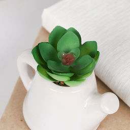 Цена за 1 шт. Цветочная композиция Кактус в чайнике / FA2885 /уп 12/192/ - Галеонтрейд фото 4