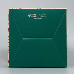 Цена за 5 шт. Коробка кондитерская с окном, сундук, «С Новым годом!» 20×20×20 см