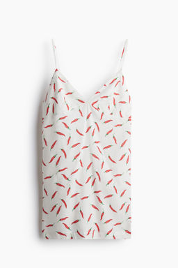 Vestido playero en mezcla de lino