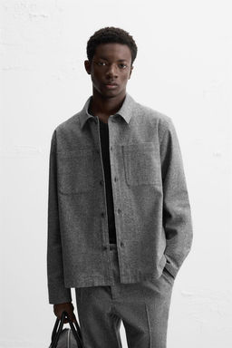 TEXTURED OVERSHIRT - Zara фото 11