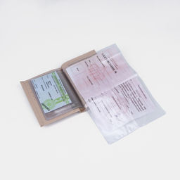 Обложка для автодокументов и паспорта, цвет пудра