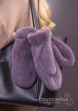 Варежки норка клевер