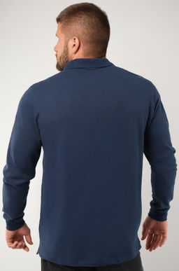 Мужской базовый лонгслив-поло Happyfox