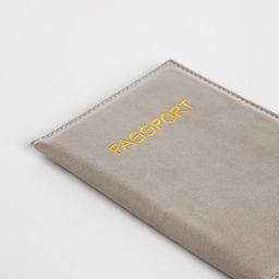 Обложка для паспорта, цвет бежево-серый - Simaland фото 4
