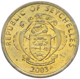 Монета 10 центов 2003 года Сейшелы