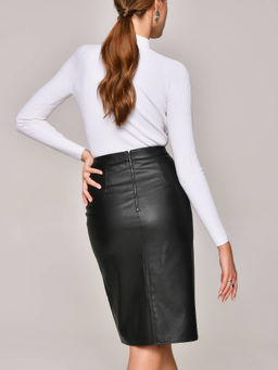 CONTE Юбка женская с полеуретановым покрытием AVENUE black black