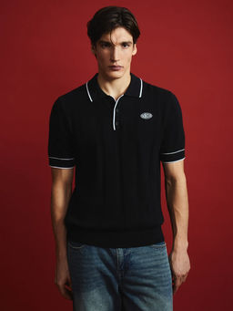 Джемпер поло фактурное с вышивкой / Zarina фото 8