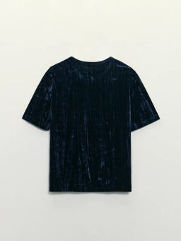 Футболка с коротким рукавом из бархата / Zarina