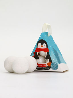 Бомбочки для ванны «Пингвин», 3 шт х 40 г, снежный маршмеллоу, URAL LAB
