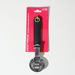 Ложка для мороженого Доляна Lime, 20×5.3 см, чёрно-зелёная