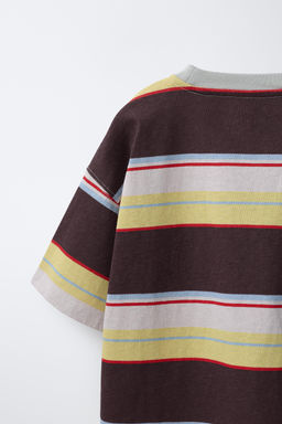 CAMISETA RAYAS / Marr?n - Zara фото 6