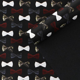 Цена за 10 шт. Бумага упаковочная глянцевая двухсторонняя Мужские бабочки, 70?100 см