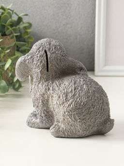 Копилка для денег Серый зайка, гипс, 15 см