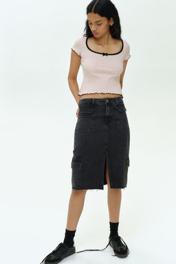 Top de canale con detalles sobrehilados