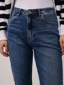 CONTE CON-683 Джинсы straight с эффектами потертости из eco-friendly денима blue - Conte elegant фото 5