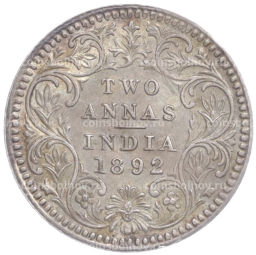 2 анны 1892 года Британская Индия