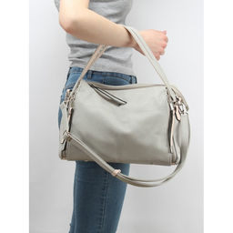 Сумка женская искусственная кожа ADEL-258/2в/ММ. 1отдел. плеч/ремень, серый/розовый 259311 - Adelia фото 5