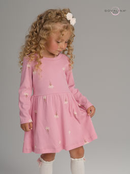 Платье Элла астра на пудре