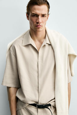 CAMISA FLUIDA RELAXED FIT / Crudo - Zara фото 5