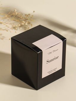 Свеча в вулканическом подсвечнике "Изгиб" белая 8,3х8,5х7 см