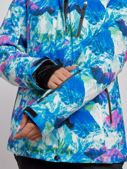 Горнолыжная куртка женская зимняя синего цвета 3320S - Chunmai фото 5