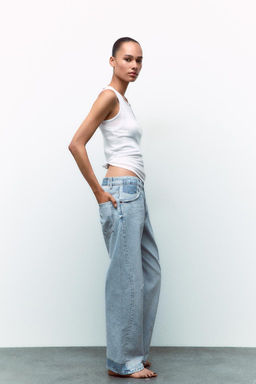 TRF SLOUCHY CURVE LEG JEANS - Zara фото 5