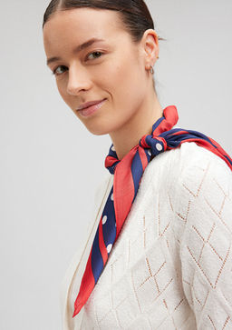 Renkli Bask?l? Bandana - Mavi фото 2