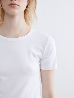 Bisiklet Yaka Kad?n Ti??rt