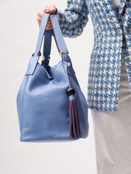 Кожаная сумка Deboro 30428 сиреневый закат