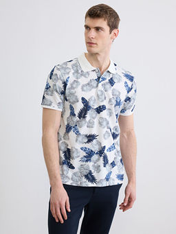 Polo Yaka Desenli Pike Erkek Ti??rt