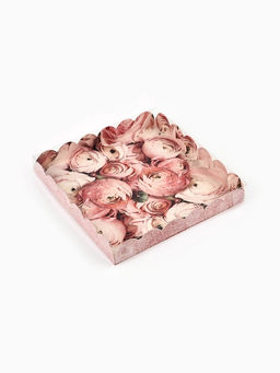 Цена за 5 шт. Коробка для печенья с прозрачной крышкой My best wishes, 21×21×3 см