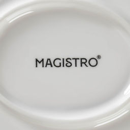 Блюдо для подачи Magistro Герань Бланш, d=22.4 см, фарфор, белое  фото 5