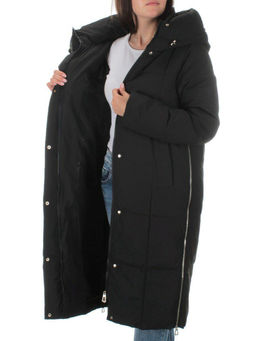 22361 BLACK Пальто зимнее женское облегченное (150 гр. холлофайбера) - Fashion фото 7