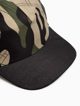 Кепка для мальчика MINAKU Камуфляж, бежево-чёрная, размер 50-52 (3-5 лет)  фото 2