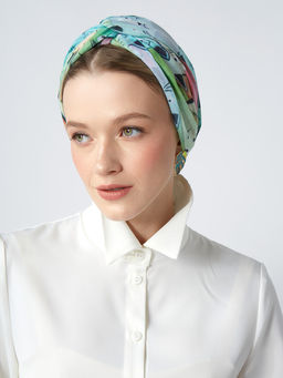 с котиками! Большой, мягкий, тонкий и очень нежный двусторонний палантин с рисунком - Tantino фото 9