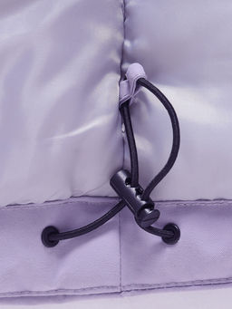 Парка зимняя подростковая для девочки с капюшоном сиреневого цвета 9538Sn - Valianly фото 22