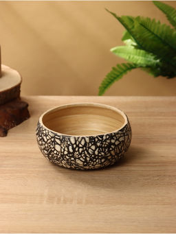 Ваза для фруктов, 15×15×6 см, бамбук