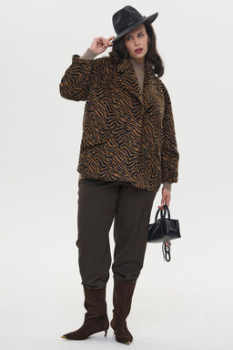 Пальто Флирт бежево-черный - Intikoma фото 15