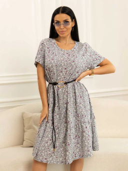 Платье женское, цвет сиреневый серый - Барболета фото 2